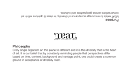 Image displaying the Philosophy description for MEAT.