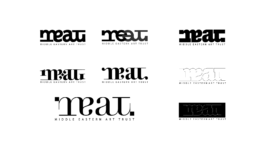 Image showing some of the numerous visual renditions we developed for MEAT.
