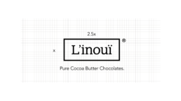 Image showing the final L'inouï logo placed on a grid.
