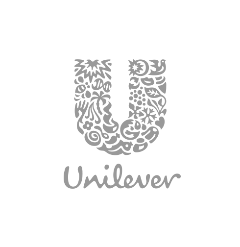 Grey coloured logo of Unilever.