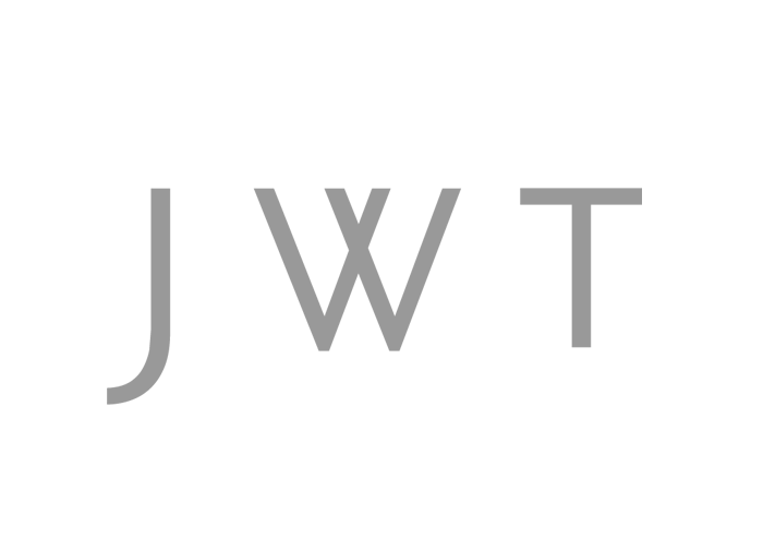 Grey coloured logo of J Walter Thompson.