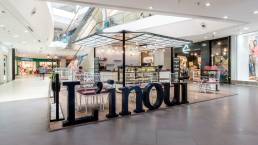 A photograph of the left corner view of the L'inouï store in Bangalore, India.