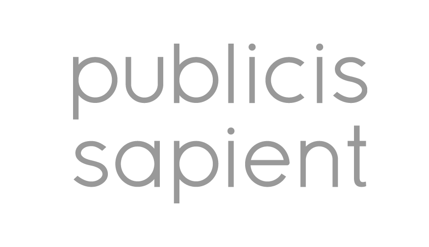 Grey coloured logo of Publicis Sapient.